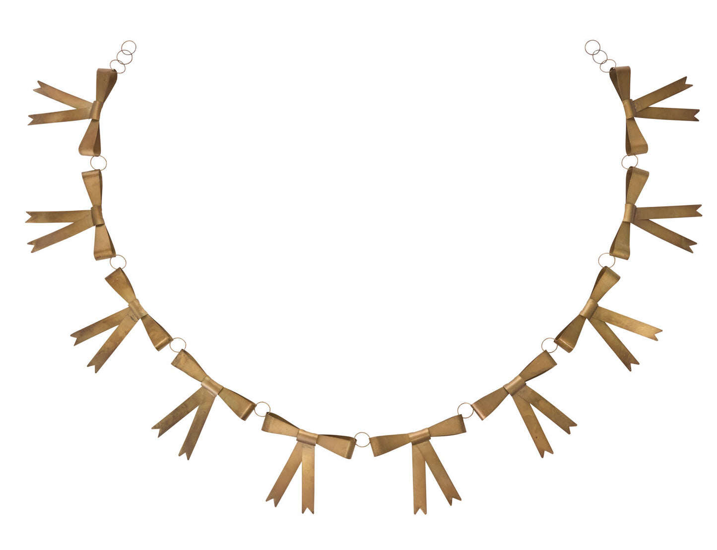 Vintage Brass Bow Garland