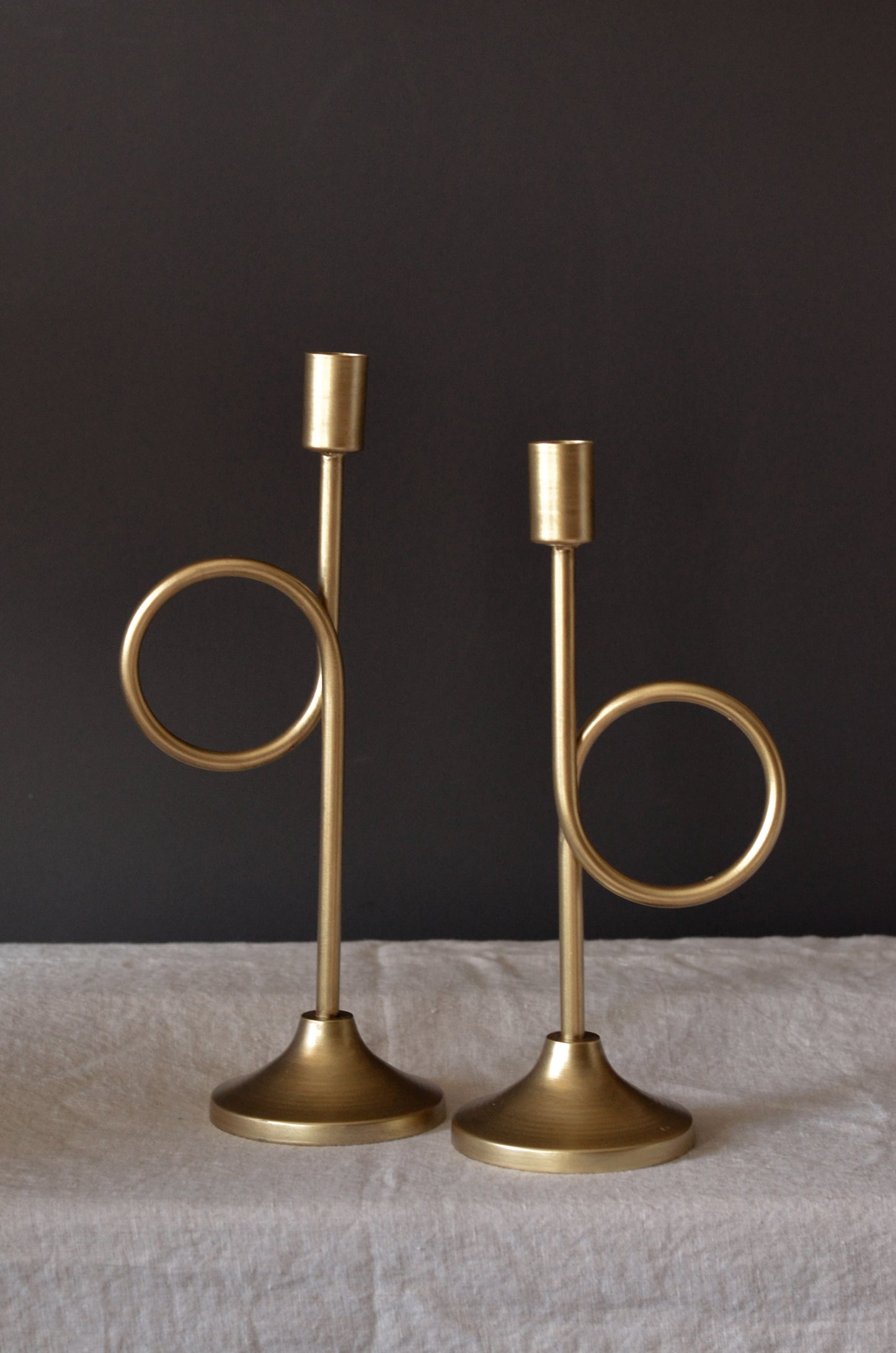 French Horn Taper Holder Pair