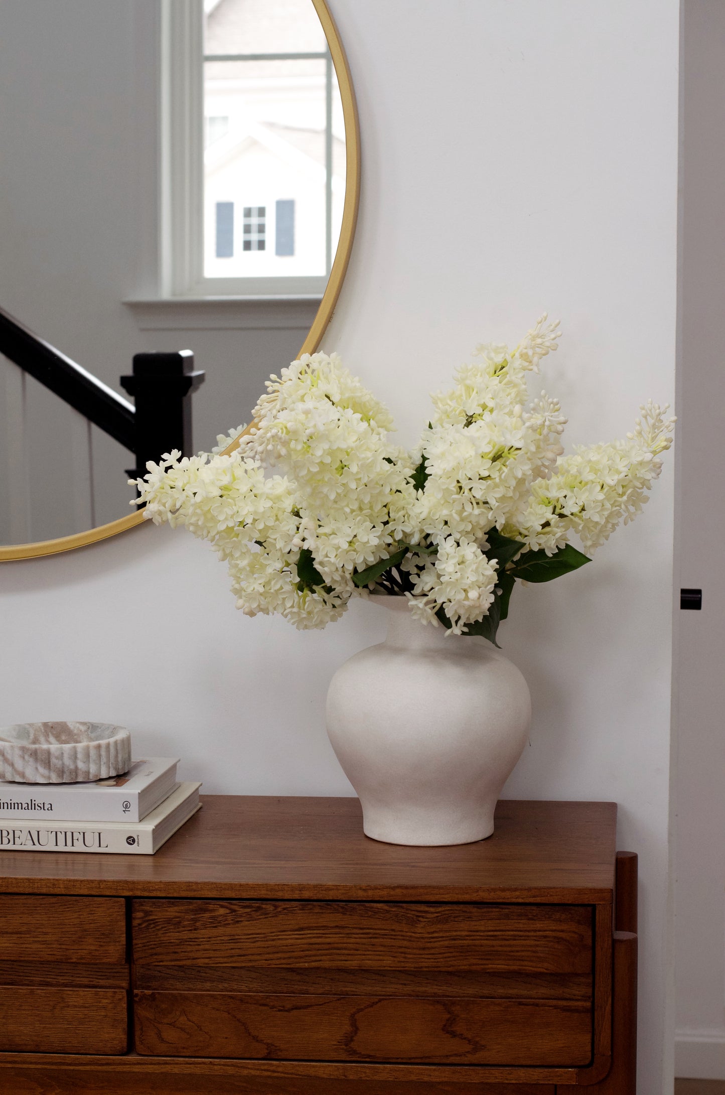 Cream Lilac Branch 28” (Set of 3 or 6)