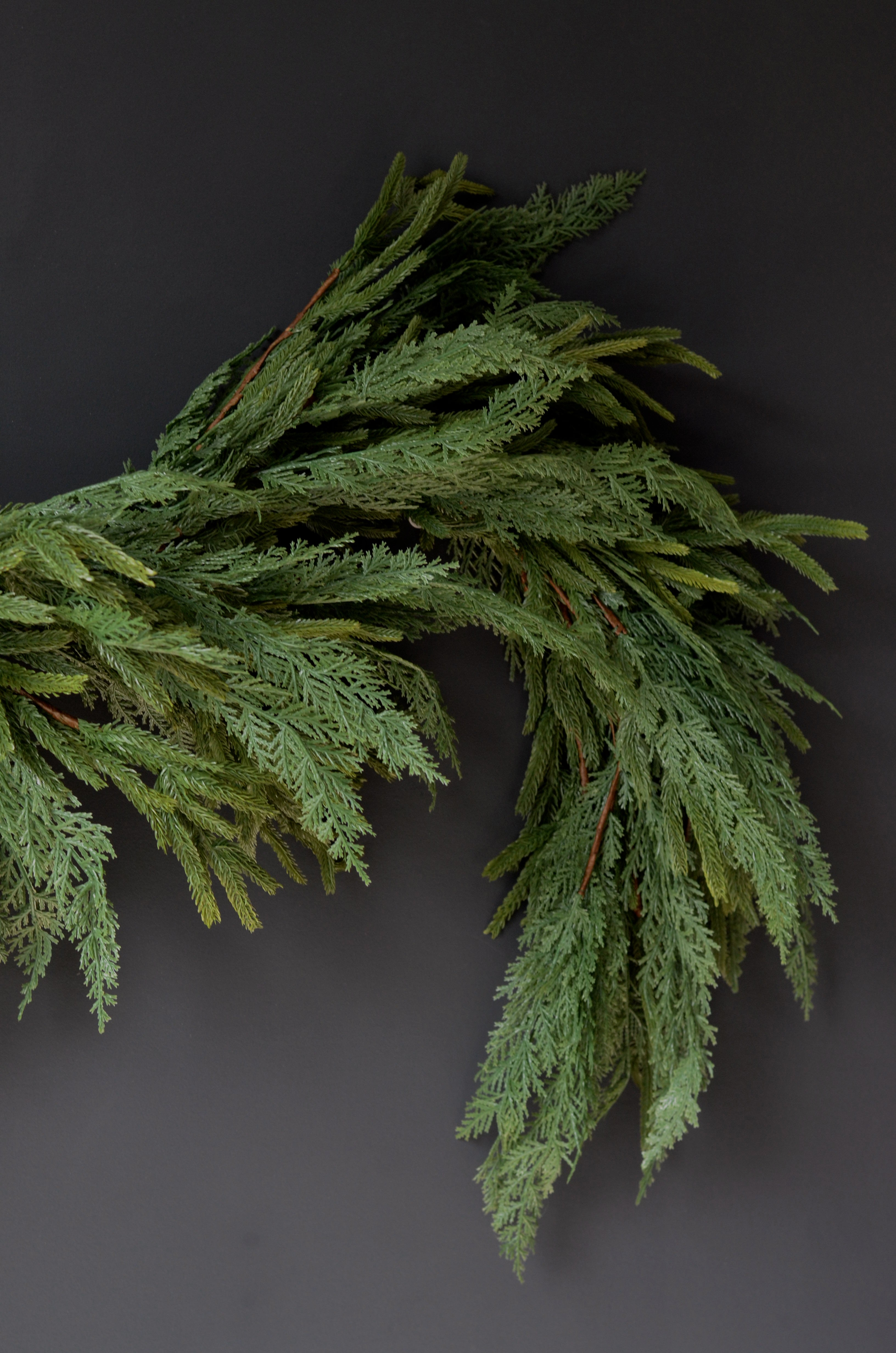Real Touch Mixed Greenery Garland - Norfolk Pine & Cypress
