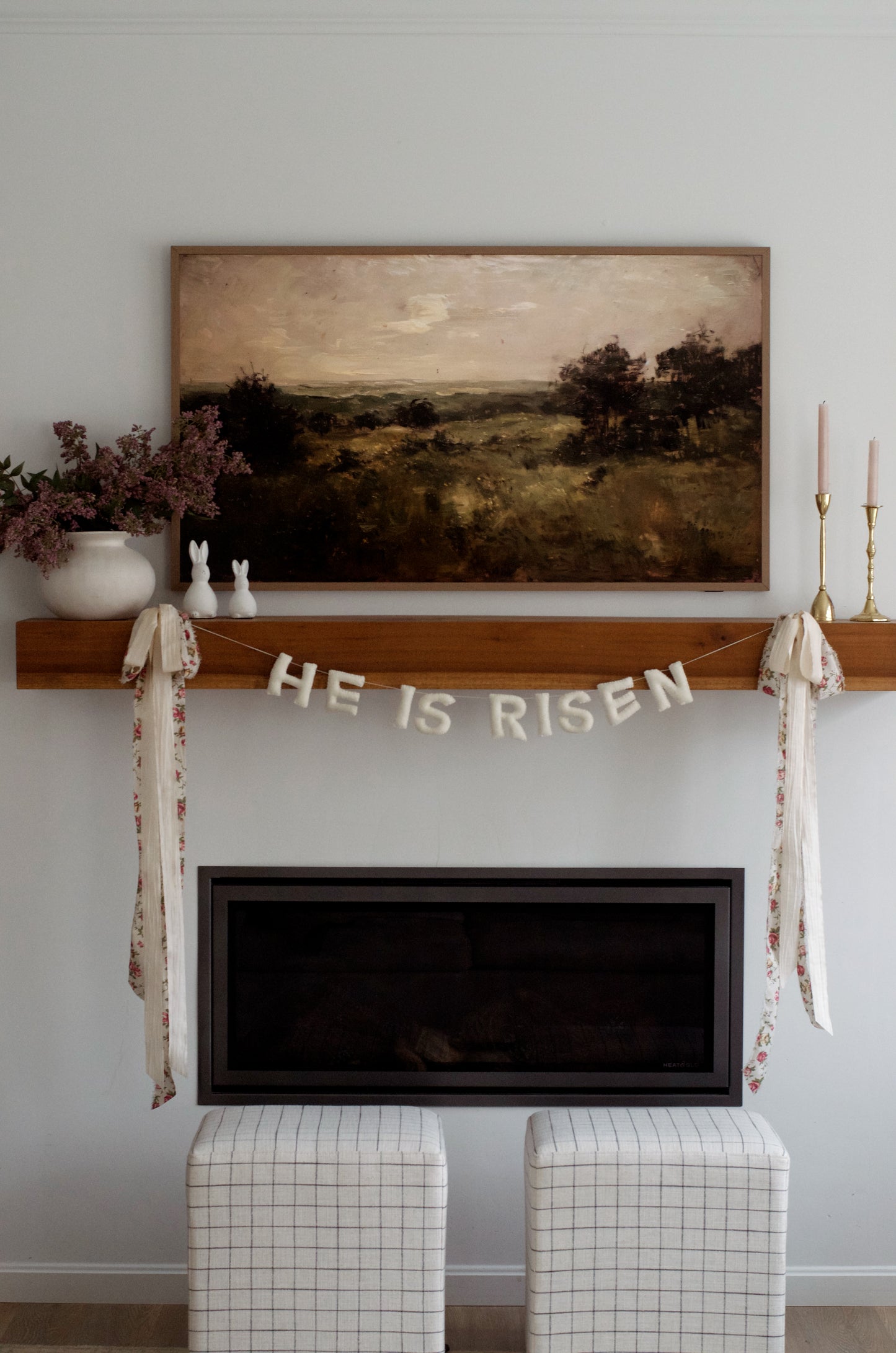 He is Risen Felt Garland