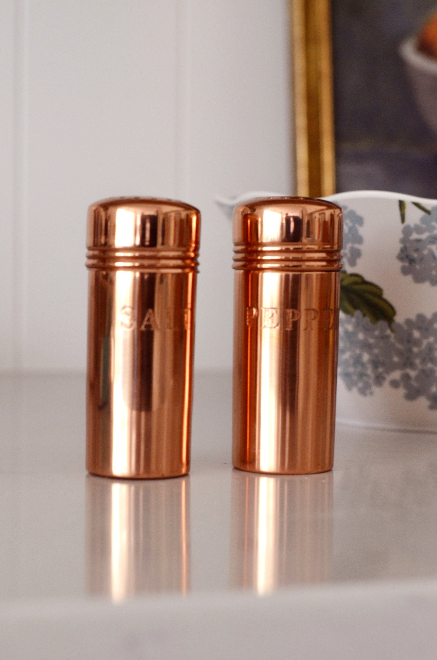 Copper Salt & Pepper Shakers