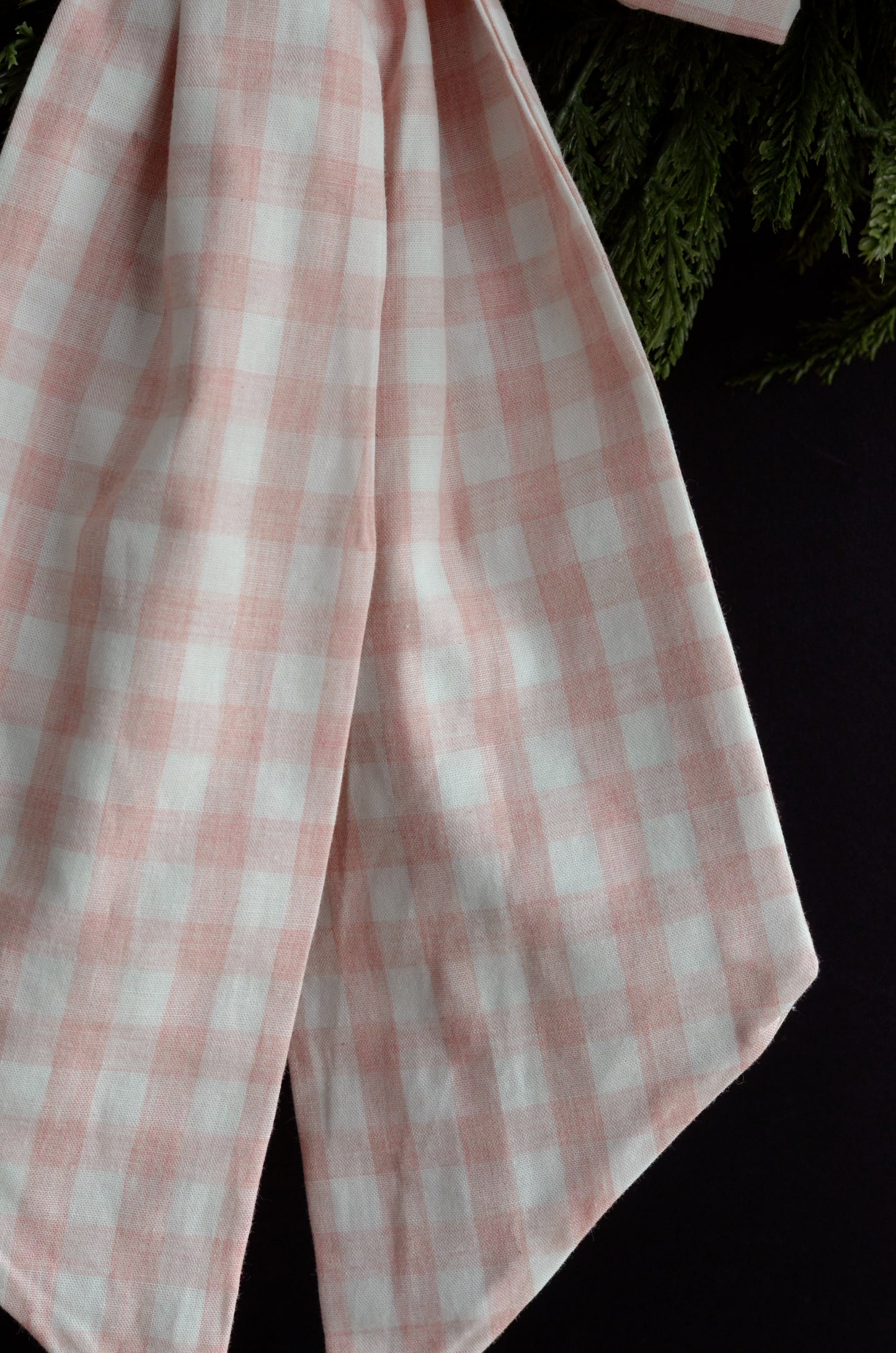 Medium Pink Gingham Bow