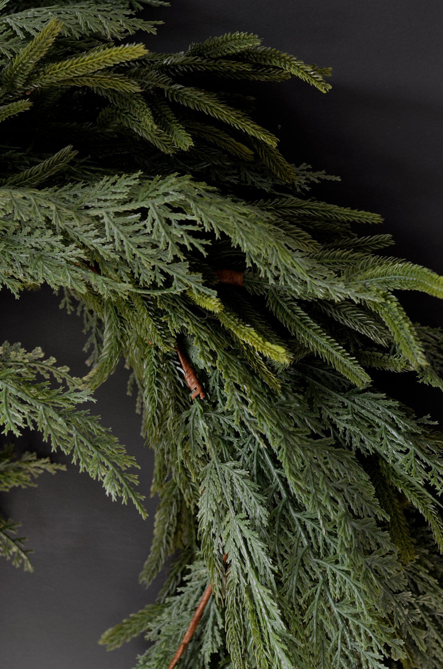 Real Touch Mixed Greenery Garland - Norfolk Pine & Cypress