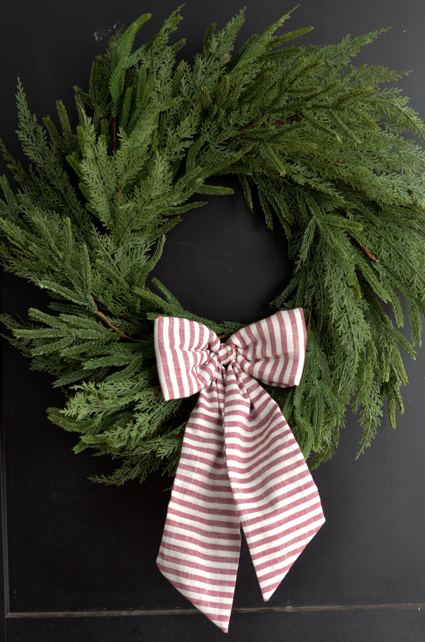 Cranberry Stripe Bow