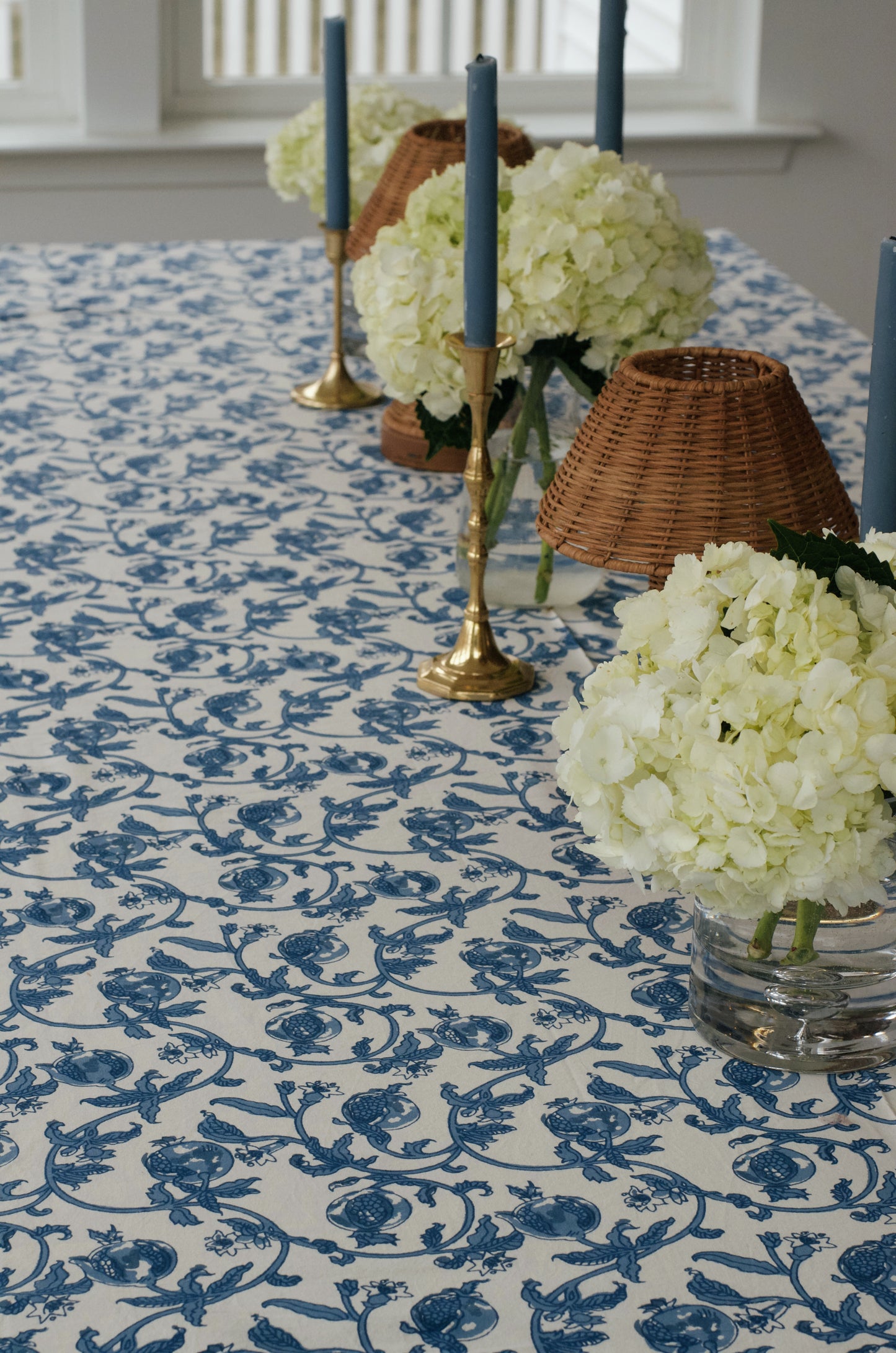 Cornflower Blue French Tablecloth