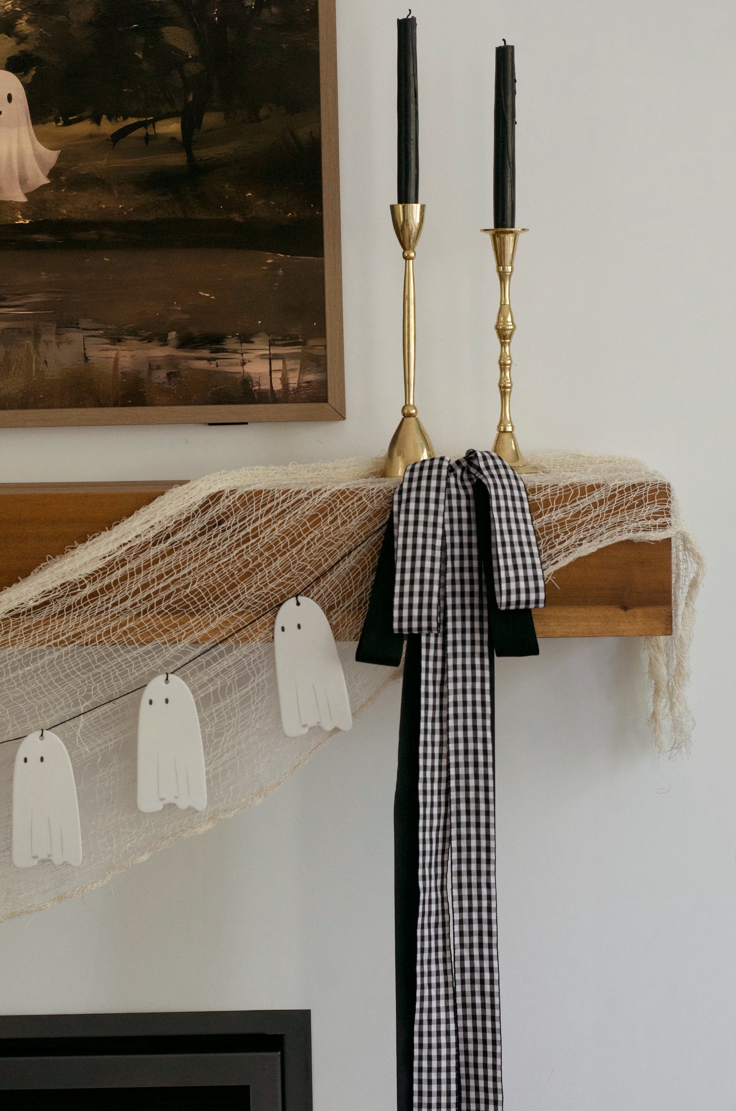 Black Gingham Double Bow Kit