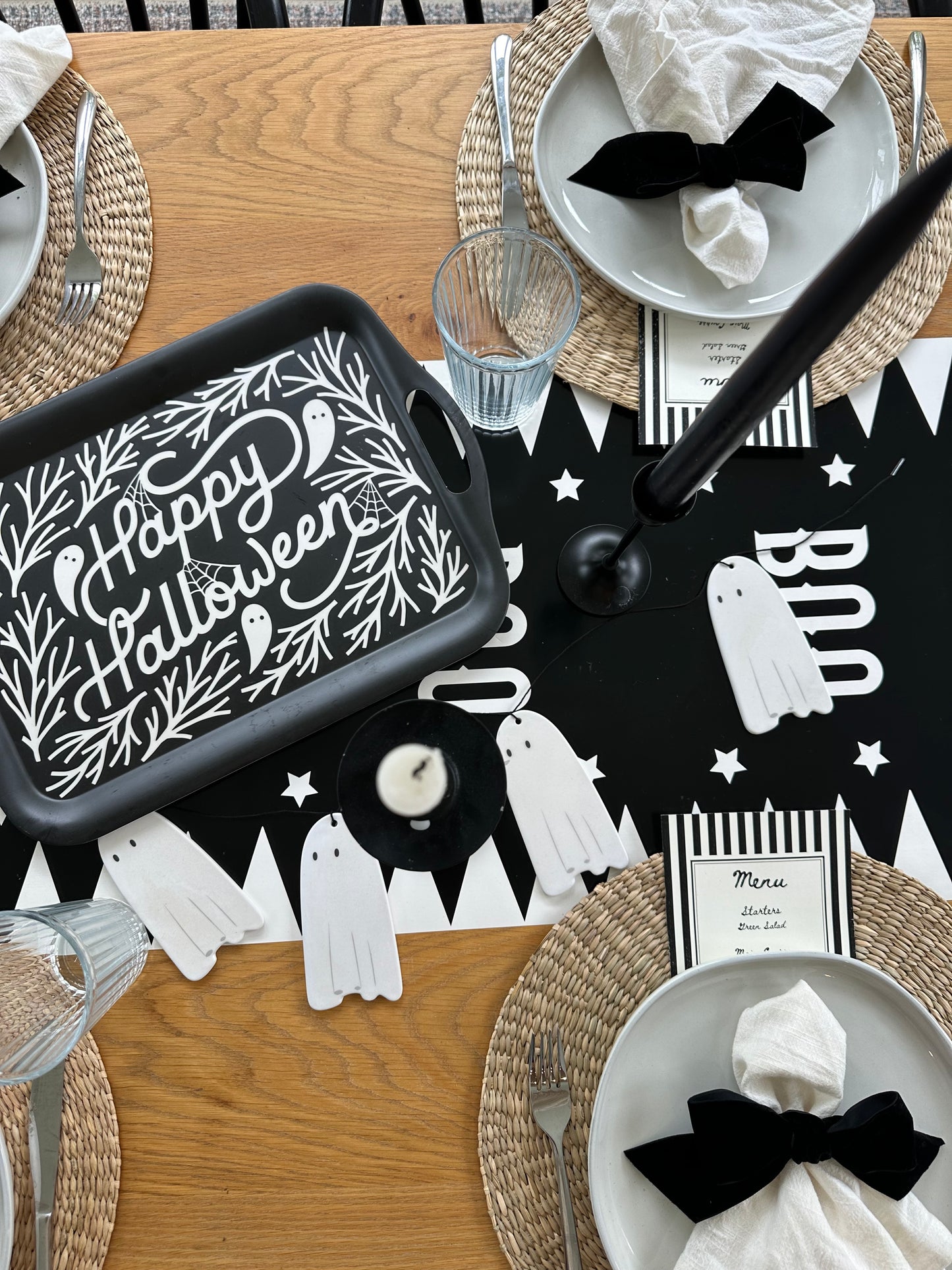 Boo Paper Table Runner