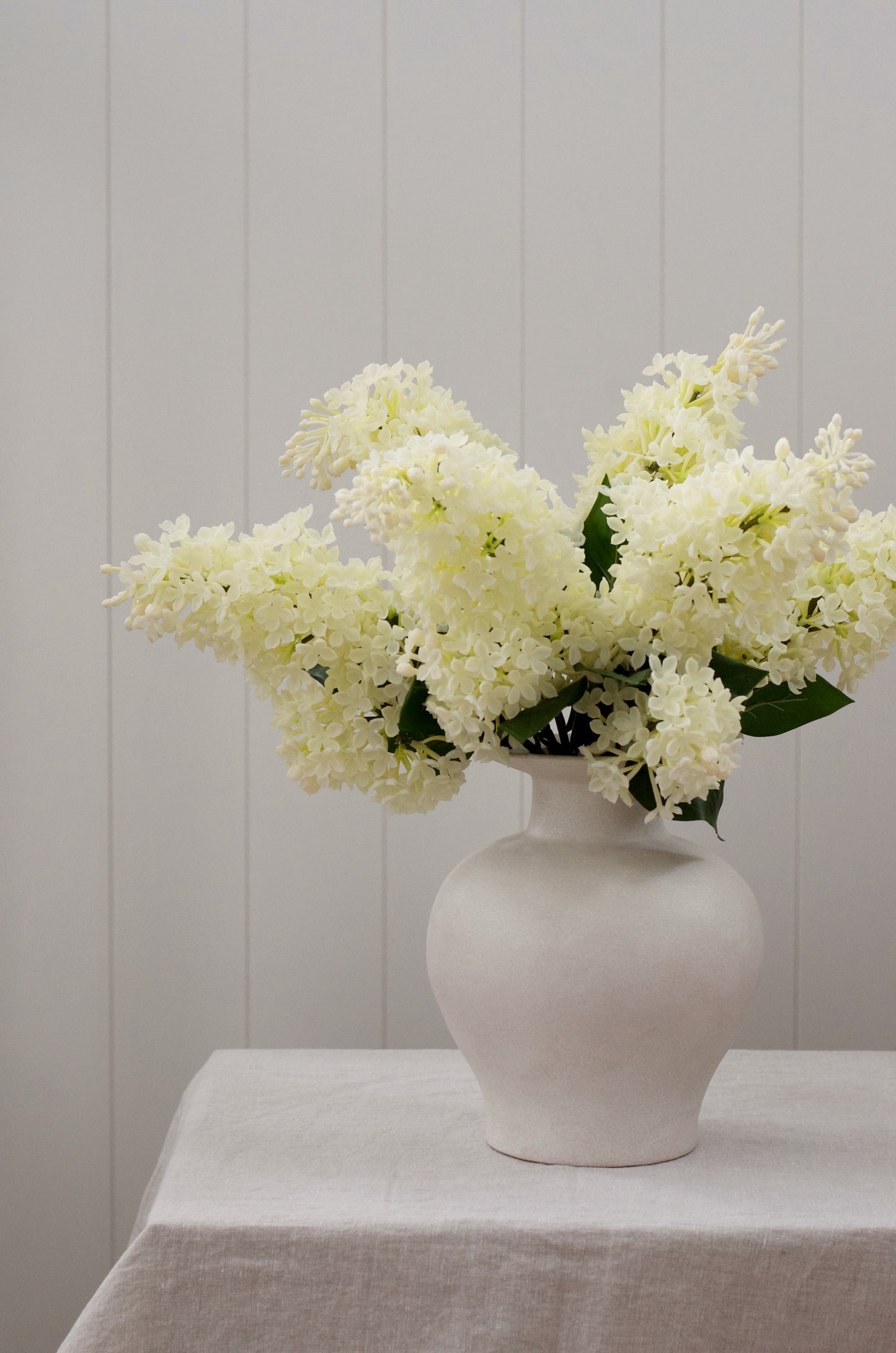 Cream Lilac Branch 28” (Set of 3 or 6)