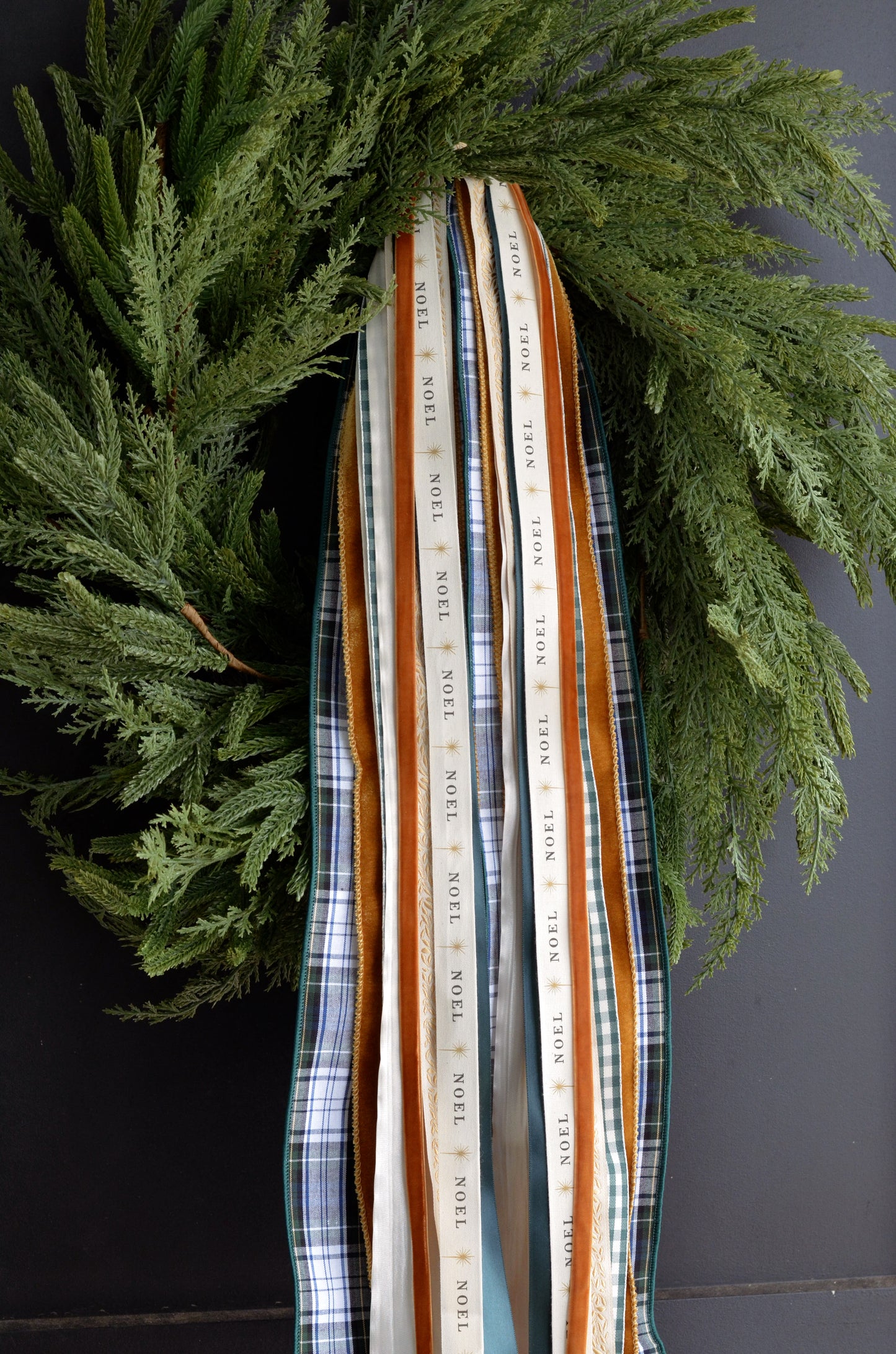 Gilded Pine Luxe Wreath Ribbons