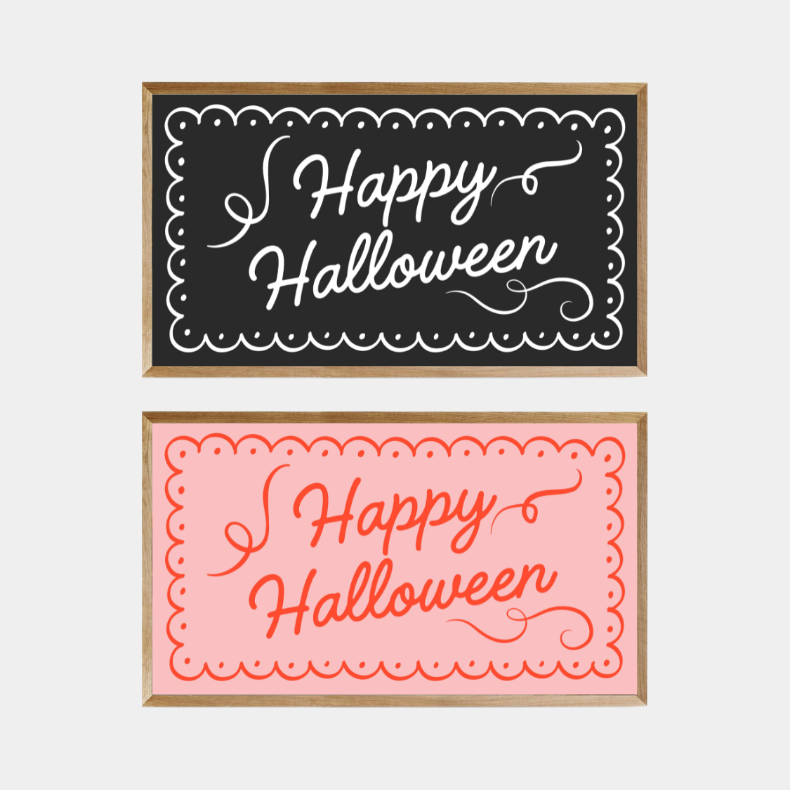 Halloween Frame TV Art (12 Designs Included)