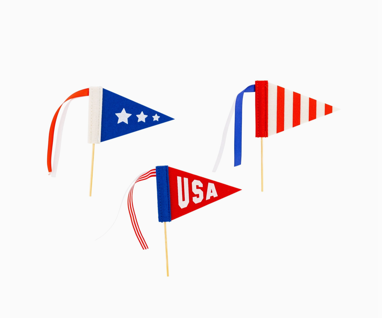 Americana Felt Mini Pennant Set