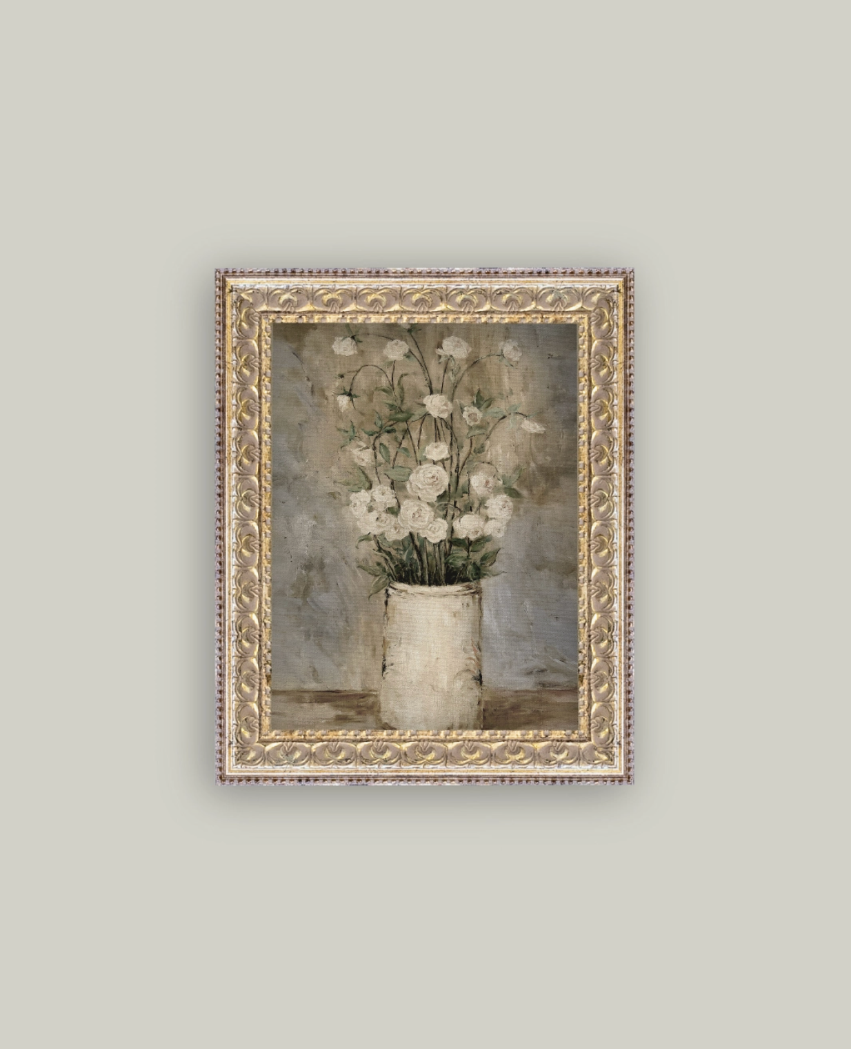 Long Stem Roses Framed Vintage Art - 8" x 10"