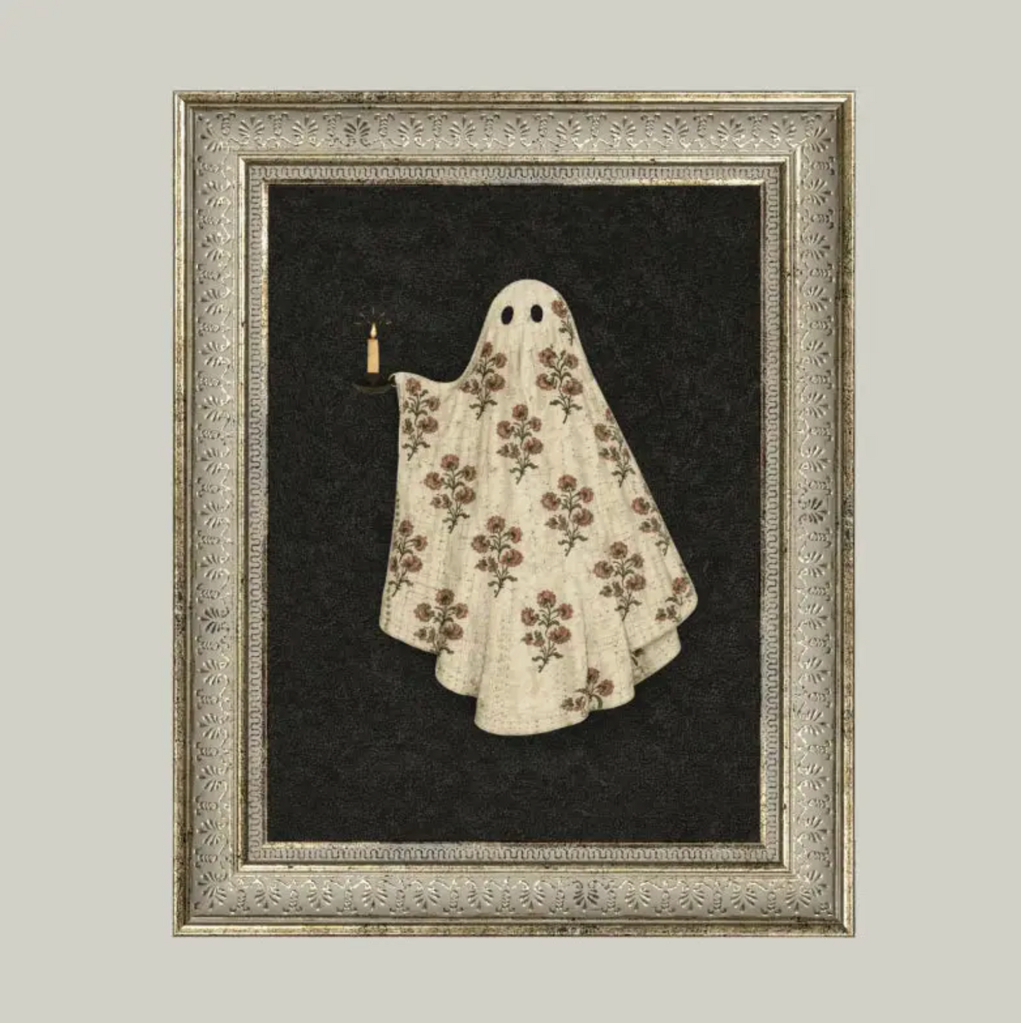 Quilted Ghost Framed Art - 8" x 10"