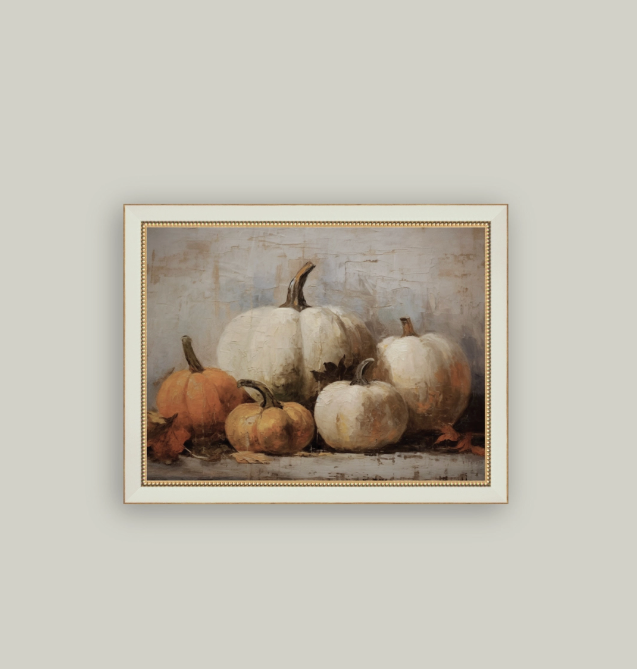 Vintage Pumpkins Framed Art - 9" x 7"
