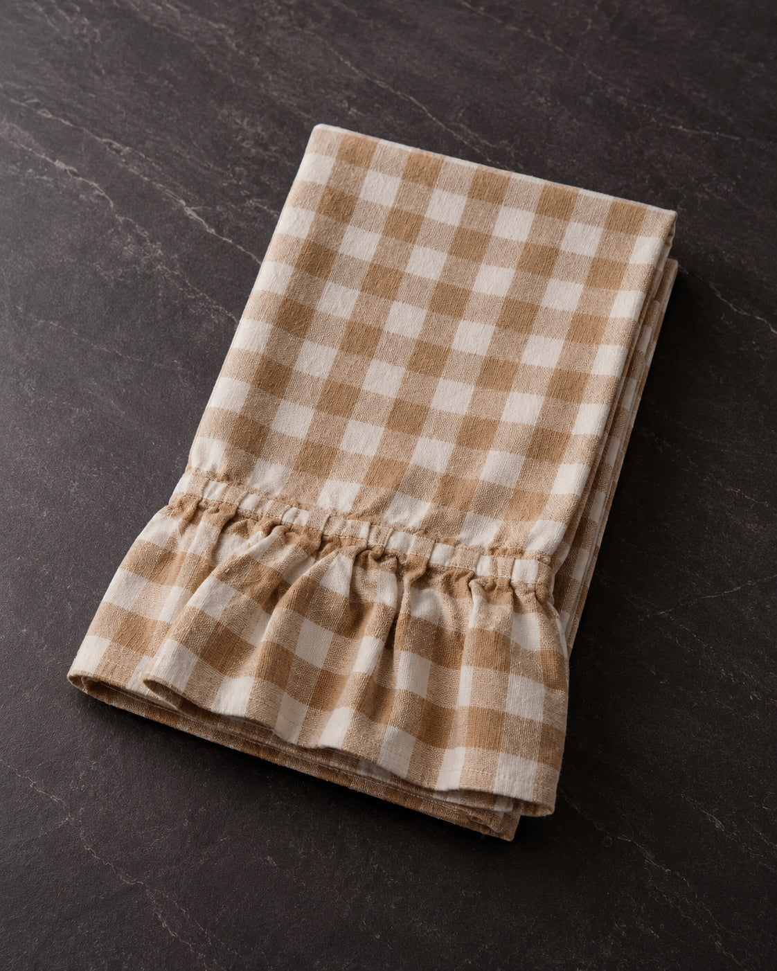 Chestnut Gingham Dish Towel