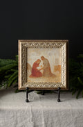 Birth of Christ Nativity Art - 9" x 9"