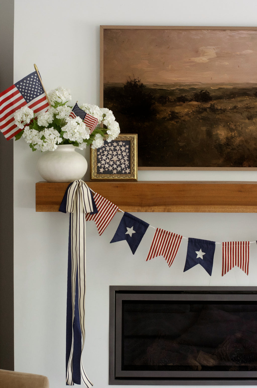 Navy Stripe Double Bow Kit