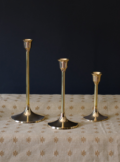 Brass Candlesticks (Set of 3)