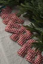 Gingham Merry Christmas Banner
