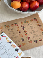 Fruit Menu Card (Printable Template)
