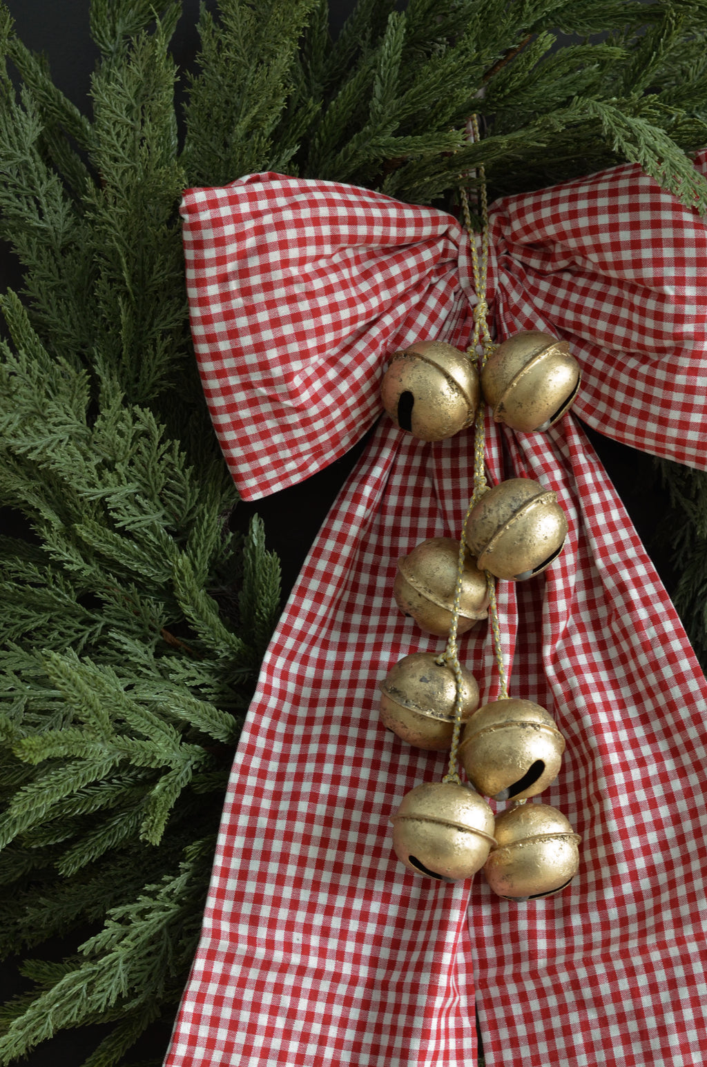 Large Red Gingham Bow