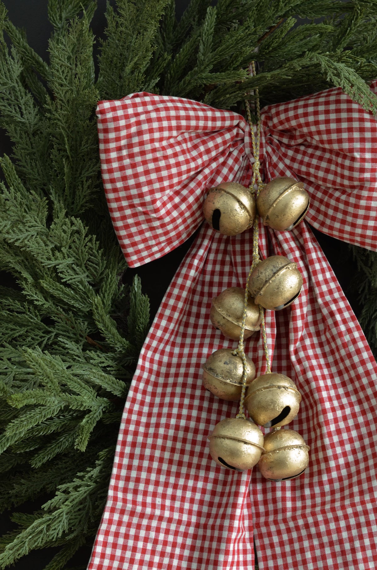 Large Red Gingham Bow