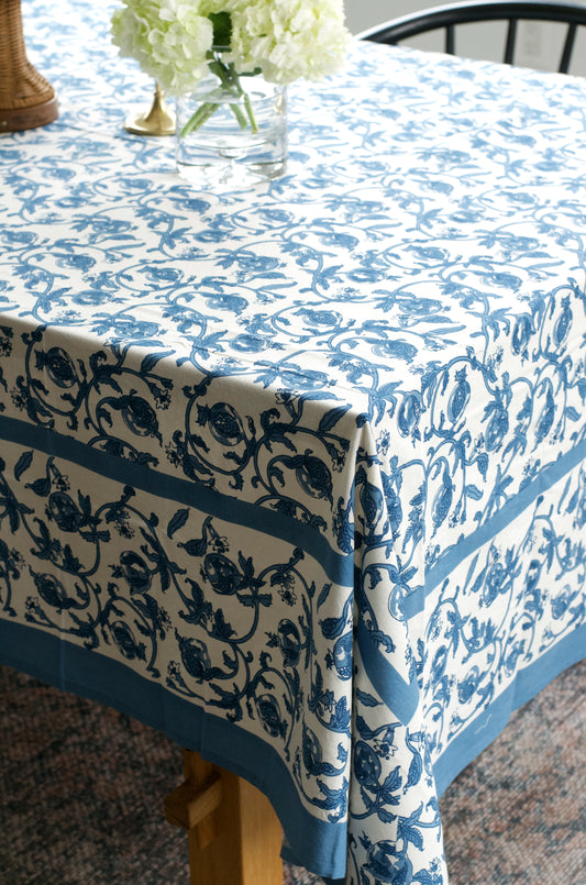 Cornflower Blue French Tablecloth