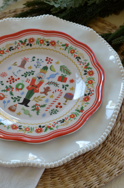 Nutcracker Melamine Dessert Plates (Set of 4)