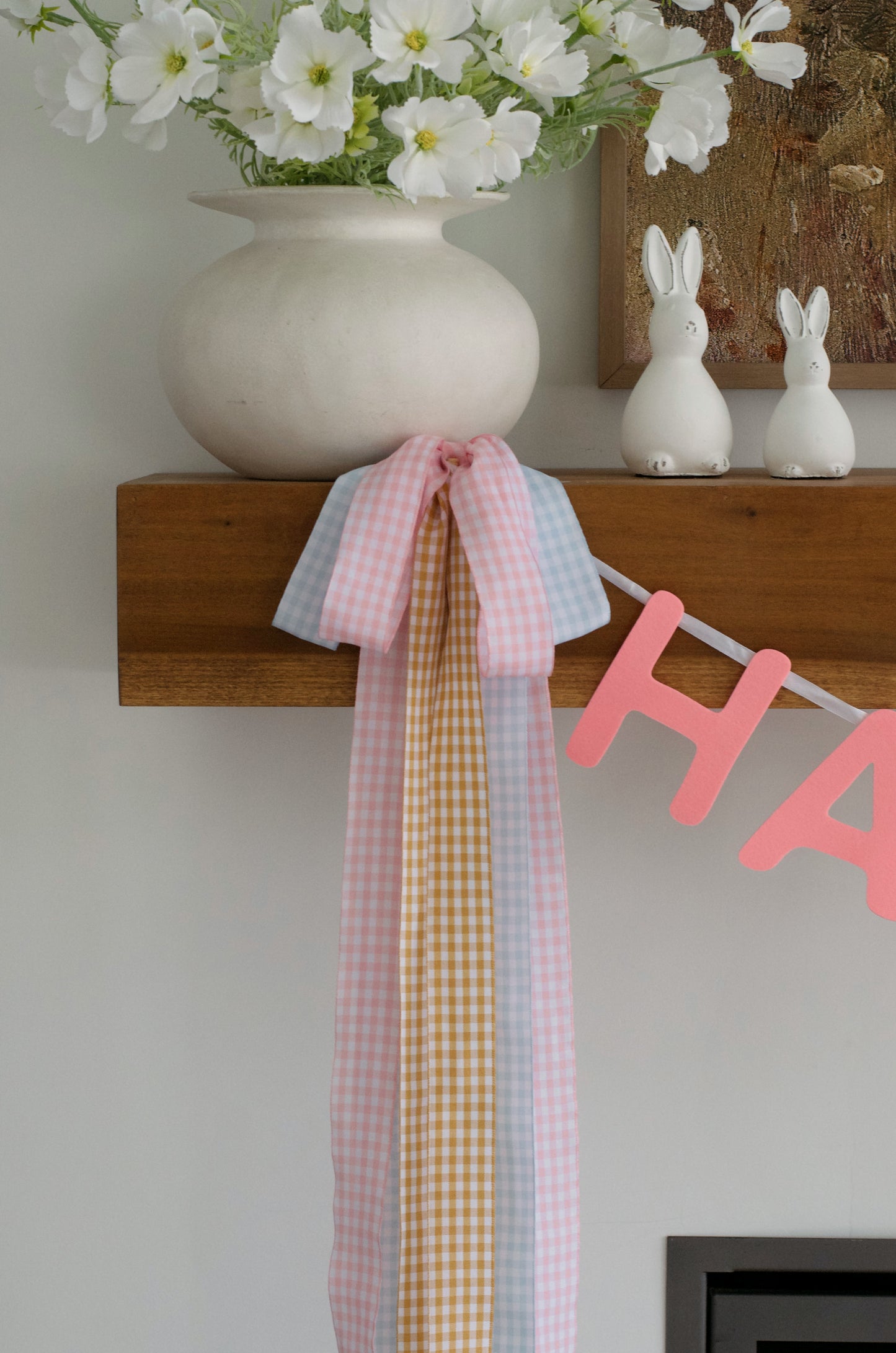 Pink Happy Easter Garland