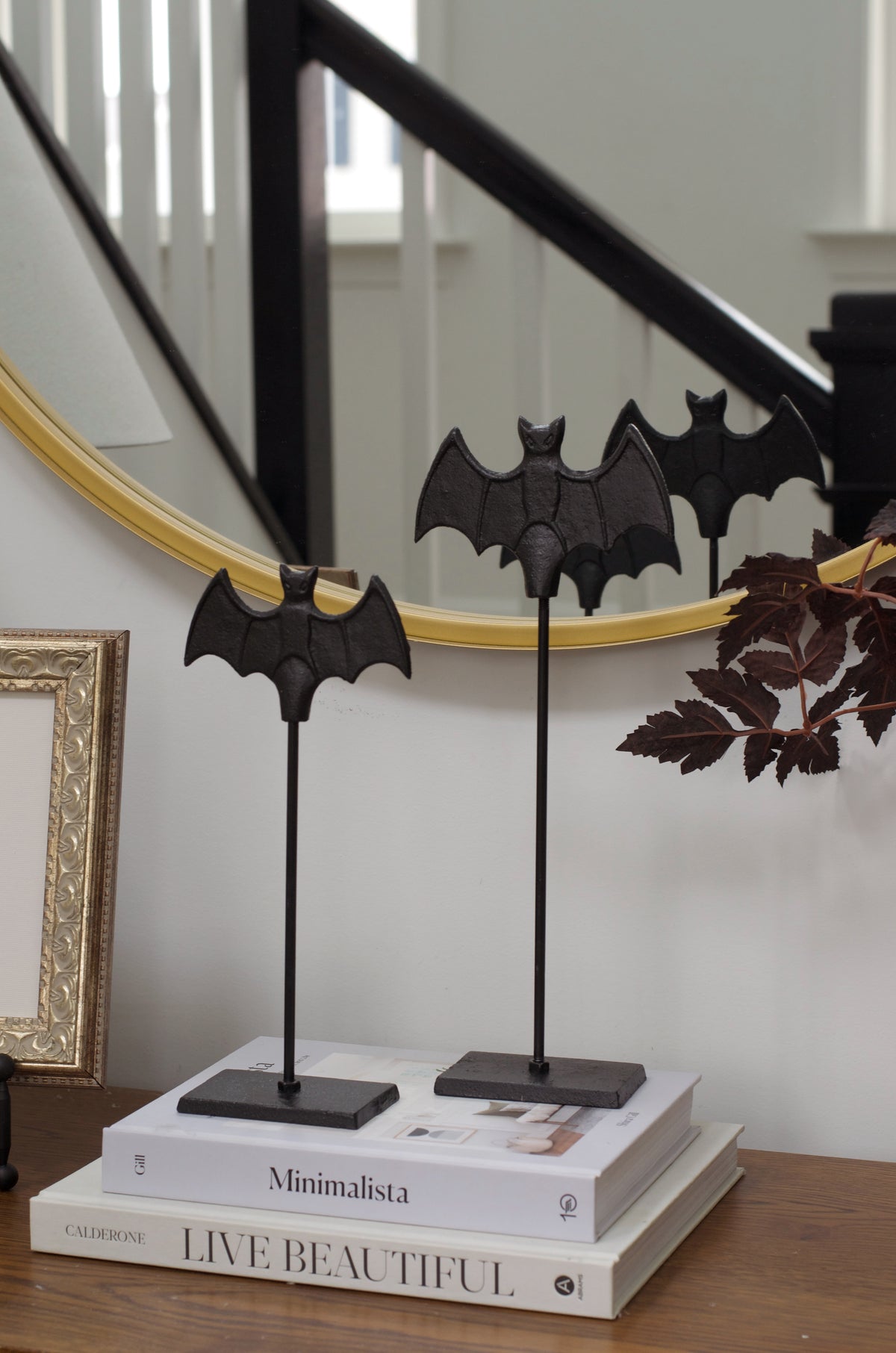 Iron Bat Stand Pair
