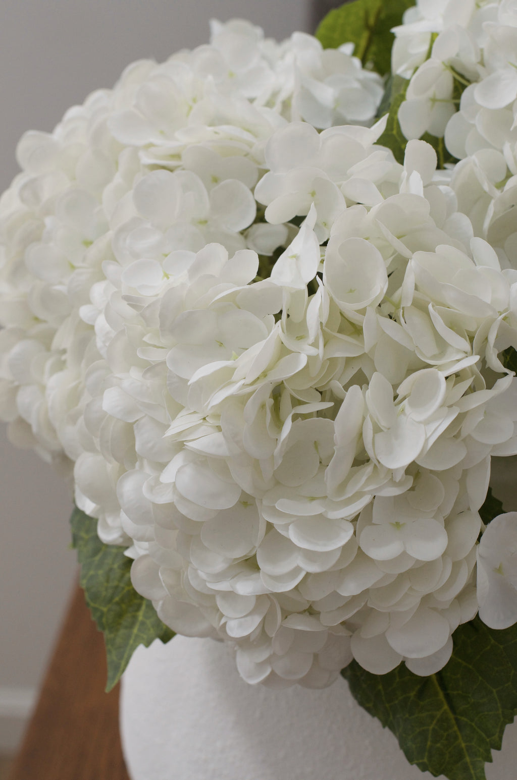 Real Touch Faux Hydrangea Stem 19” (Set of 3 or 6)