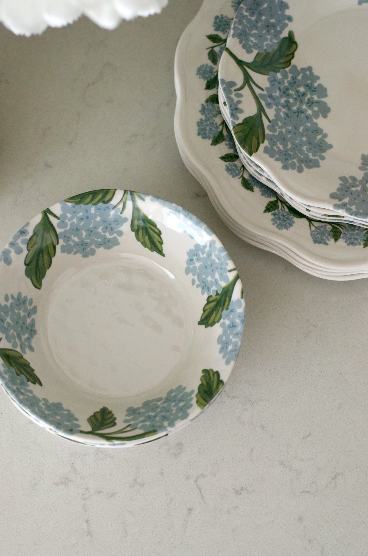 Hydrangea Melamine Bowls (Set of 4)