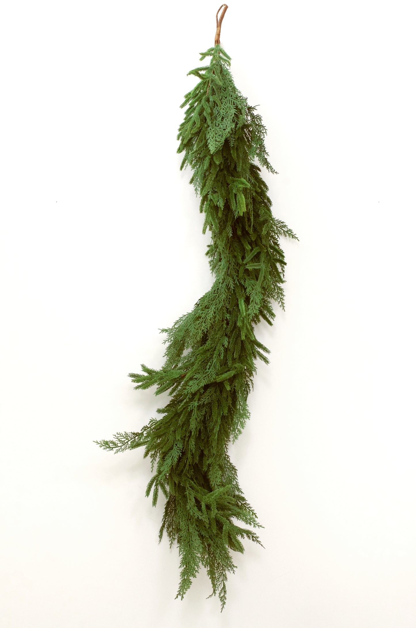 Real Touch Mixed Greenery Garland - Norfolk Pine & Cypress