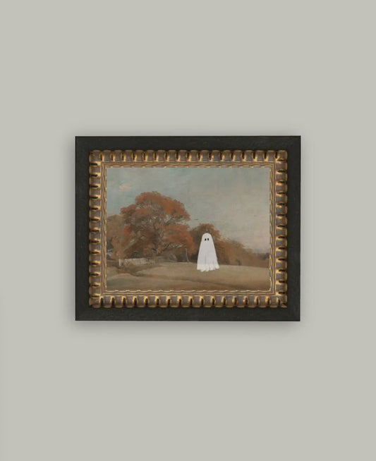 Autumn Field Ghost Framed Art 10”x 8”