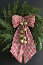 Large Red Gingham Bow