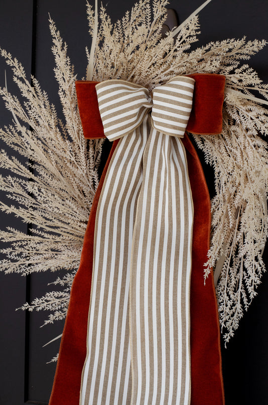 Harvest Stripe XL Bow
