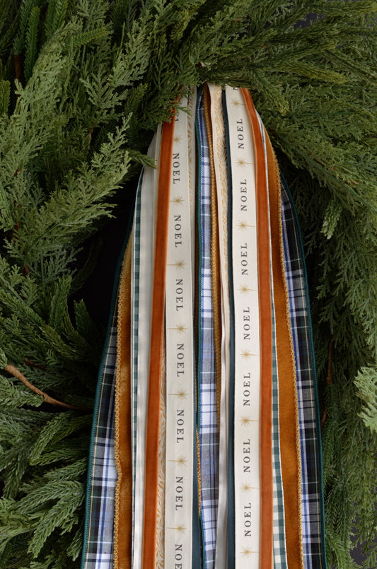 Gilded Pine Luxe Wreath Ribbons
