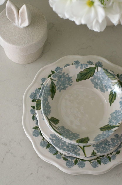 Hydrangea Melamine Bowls (Set of 4)