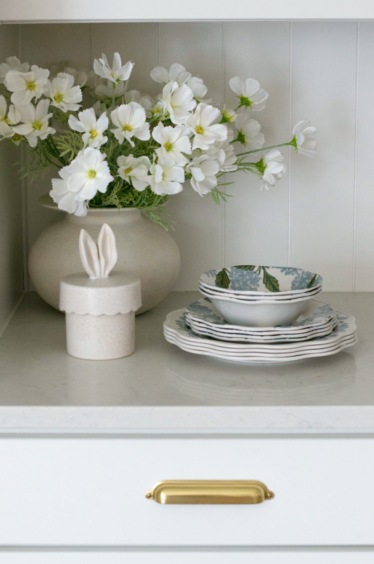 Hydrangea Melamine Bowls (Set of 4)