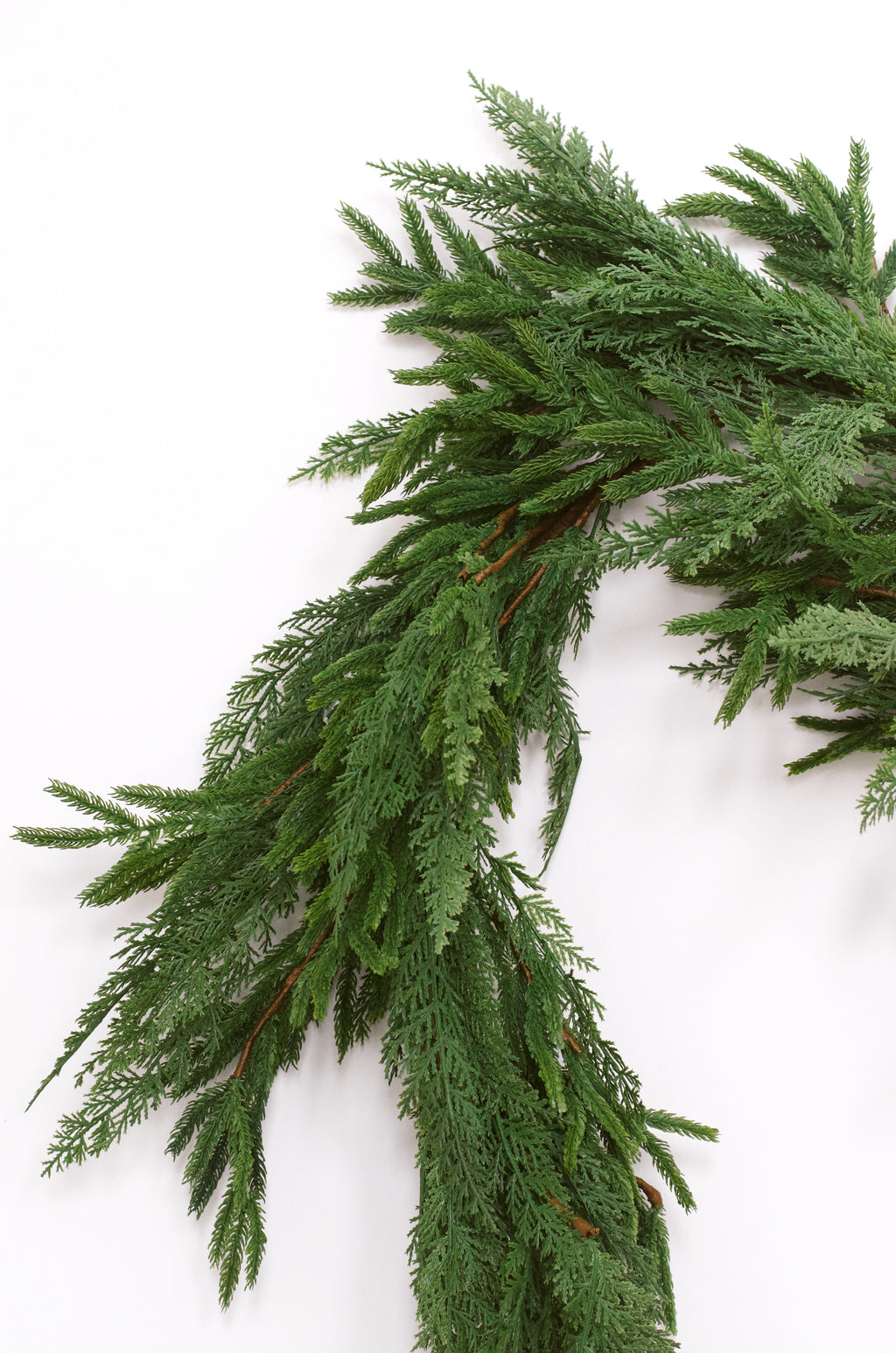 Real Touch Mixed Greenery Garland - Norfolk Pine & Cypress (3 sizes)
