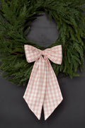Medium Pink Gingham Bow