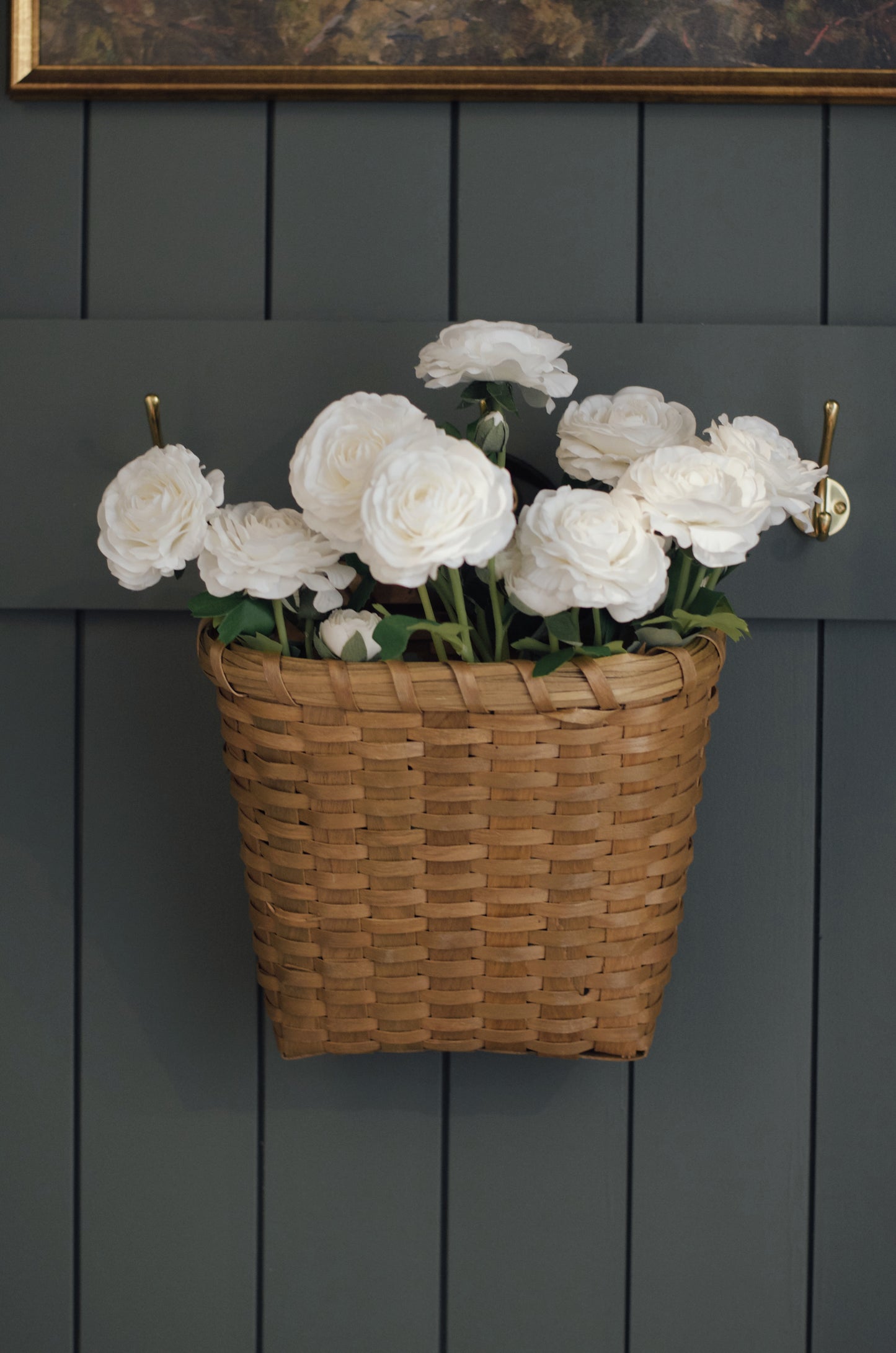 Real Touch White Ranunculus Stems 20” (Set of 3)