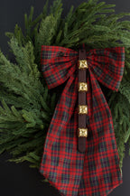 Large Red Tartan Bow