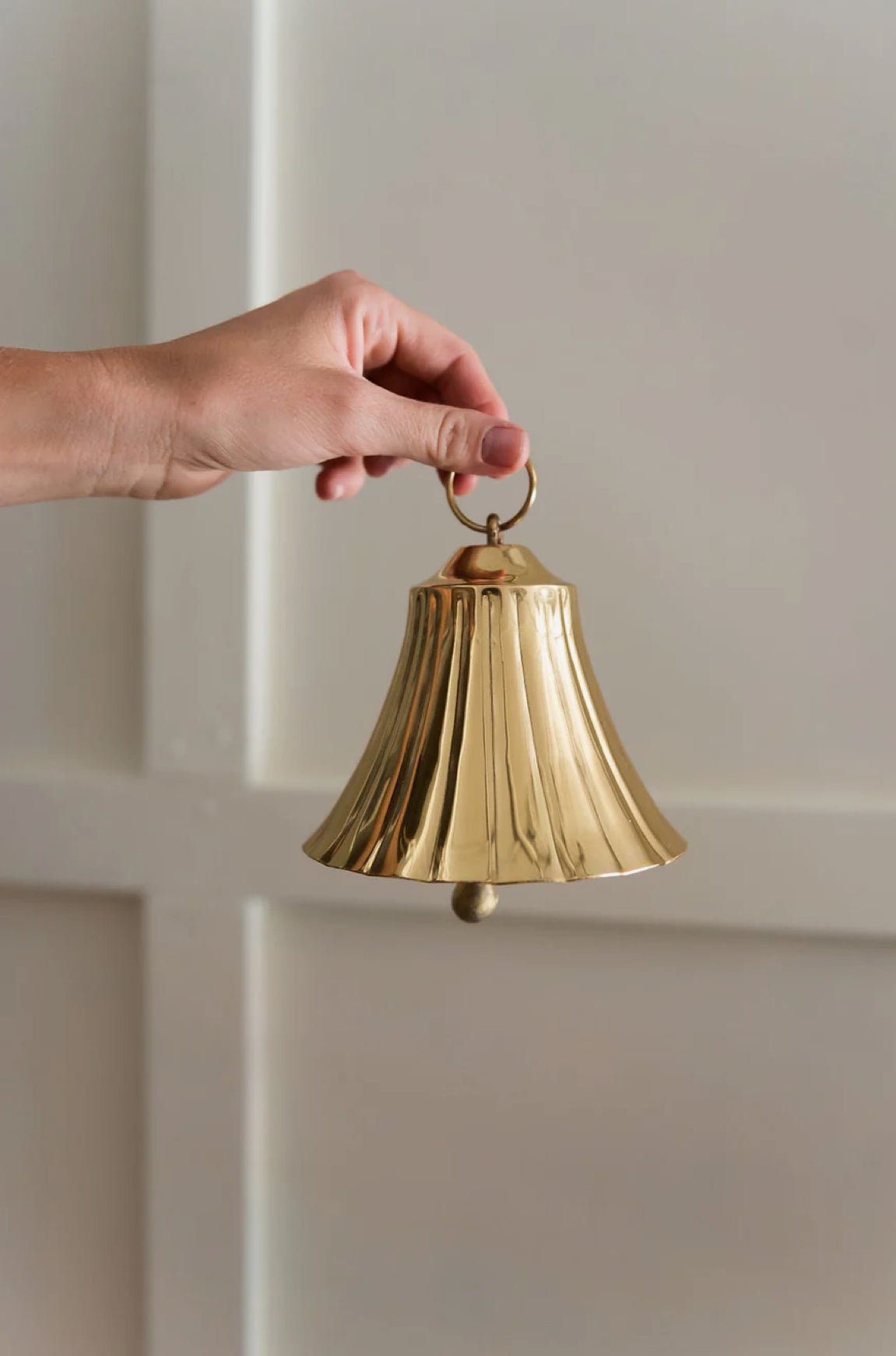 Heirloom Scalloped Brass Bell