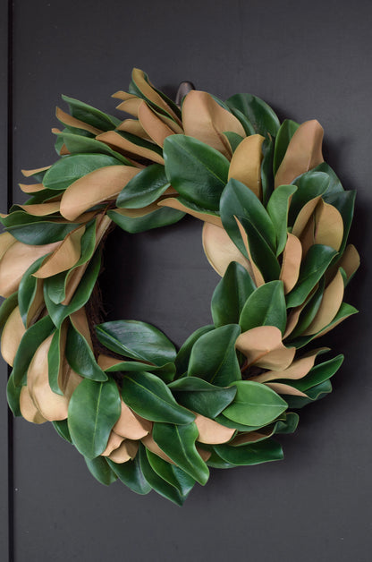 23" Magnolia Leaf Wreath