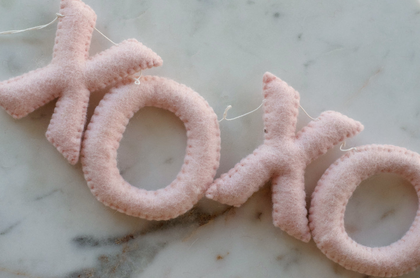 XOXO Felt Garland - Pink