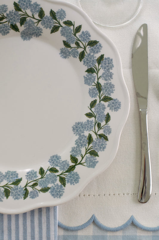 Hydrangea Melamine Dinner Plates (Set of 4)