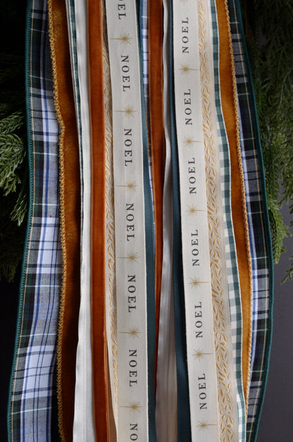 Gilded Pine Luxe Wreath Ribbons