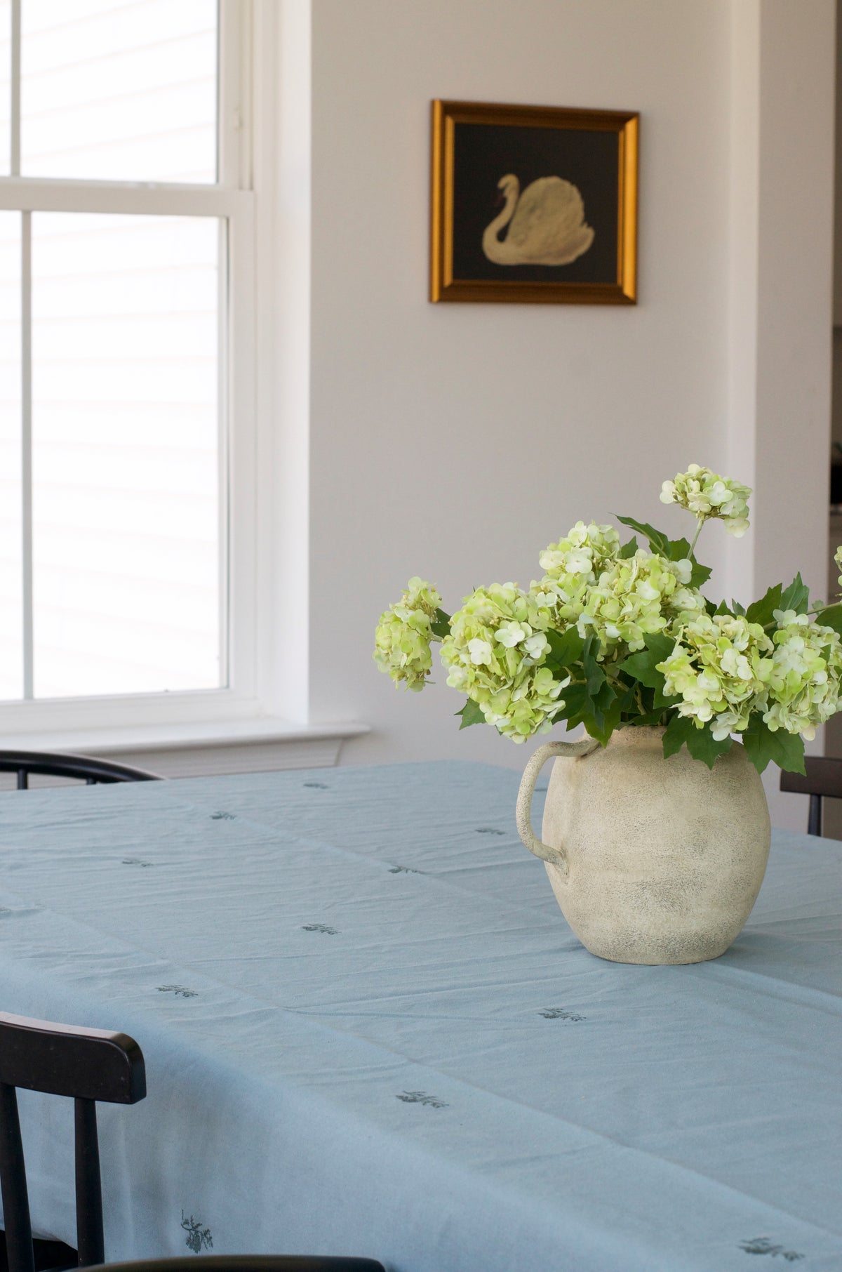 Floral Embroidered Tablecloth